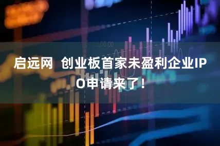 启远网  创业板首家未盈利企业IPO申请来了！