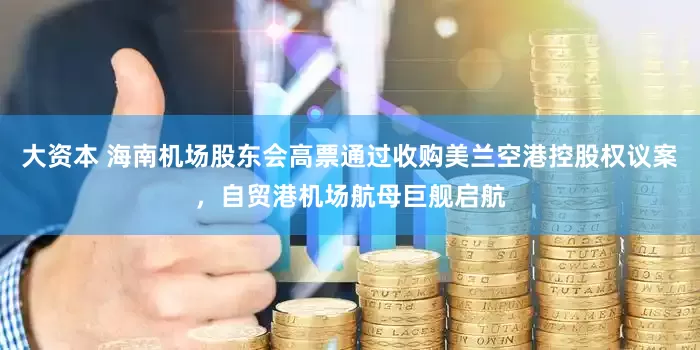 大资本 海南机场股东会高票通过收购美兰空港控股权议案，自贸港机场航母巨舰启航