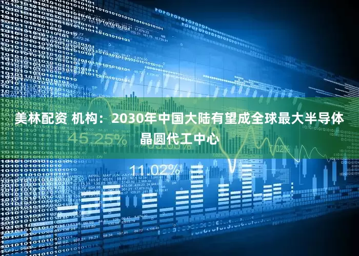 美林配资 机构：2030年中国大陆有望成全球最大半导体晶圆代工中心