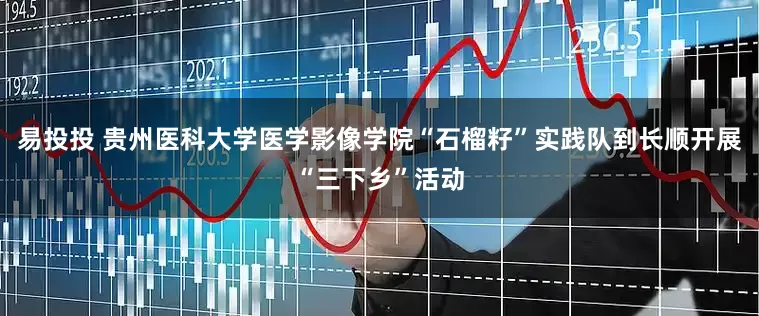 易投投 贵州医科大学医学影像学院“石榴籽”实践队到长顺开展“三下乡”活动